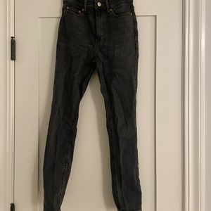 BDG Girlfriend High Rise Black Distressed Jeans